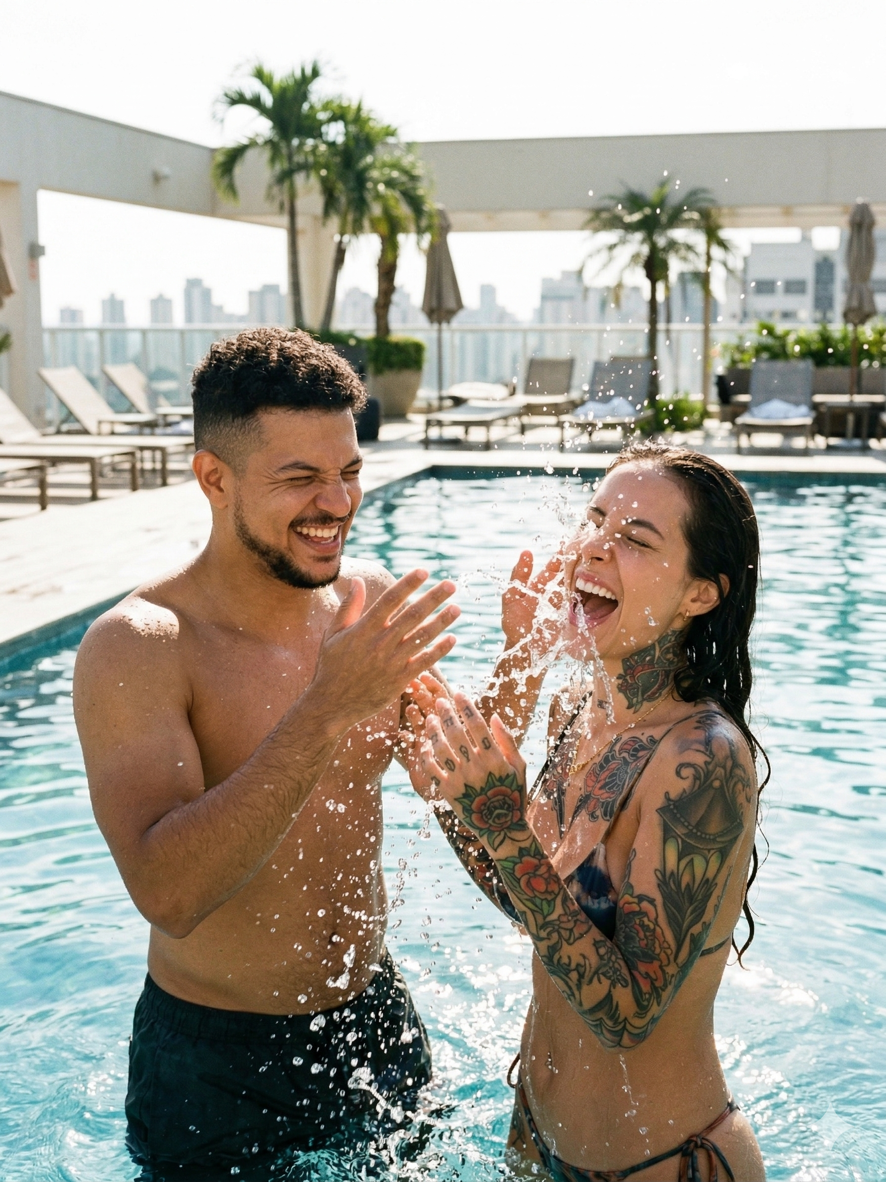 Sun, water, laughter