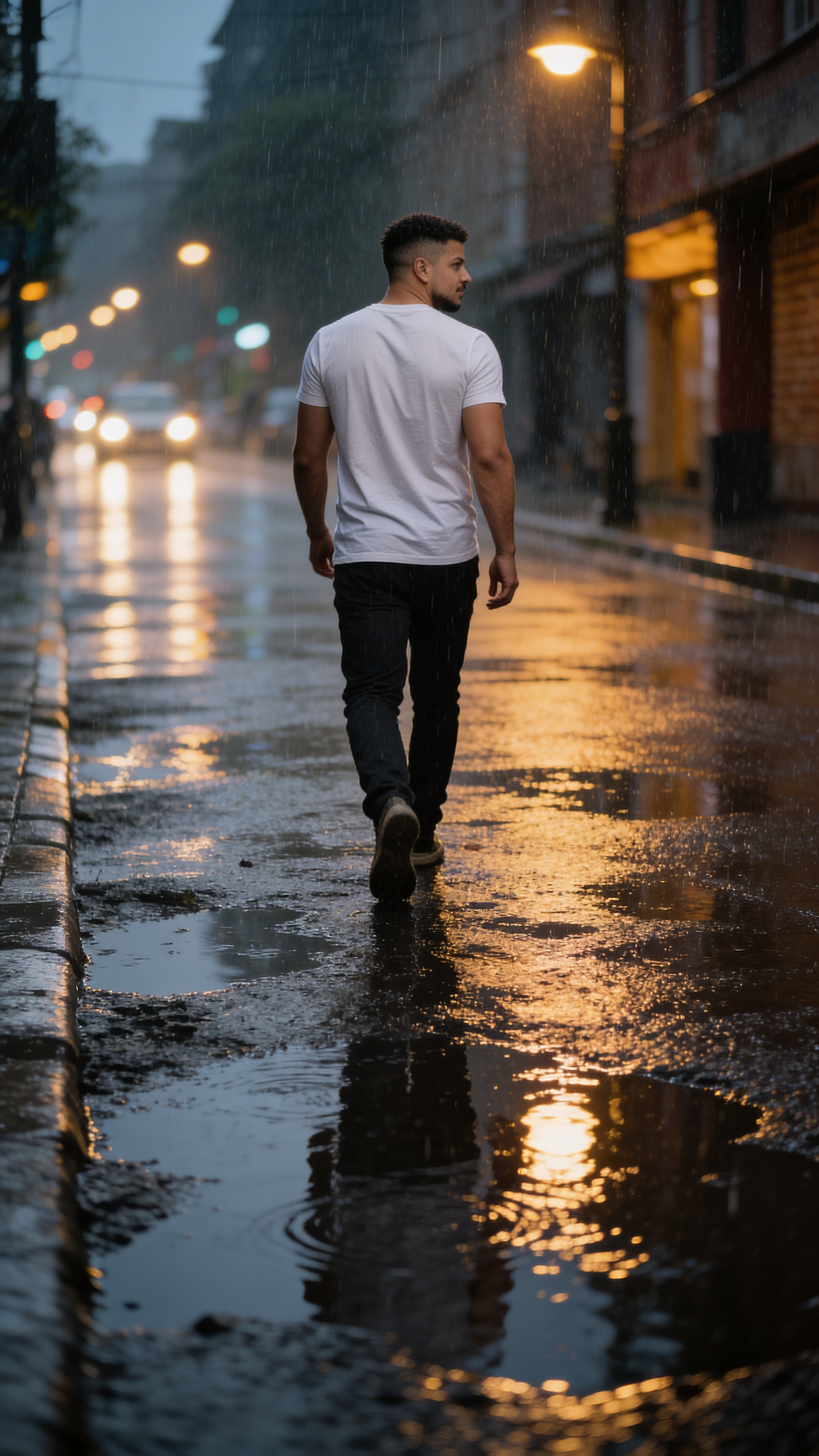 Walking Away in the Rain