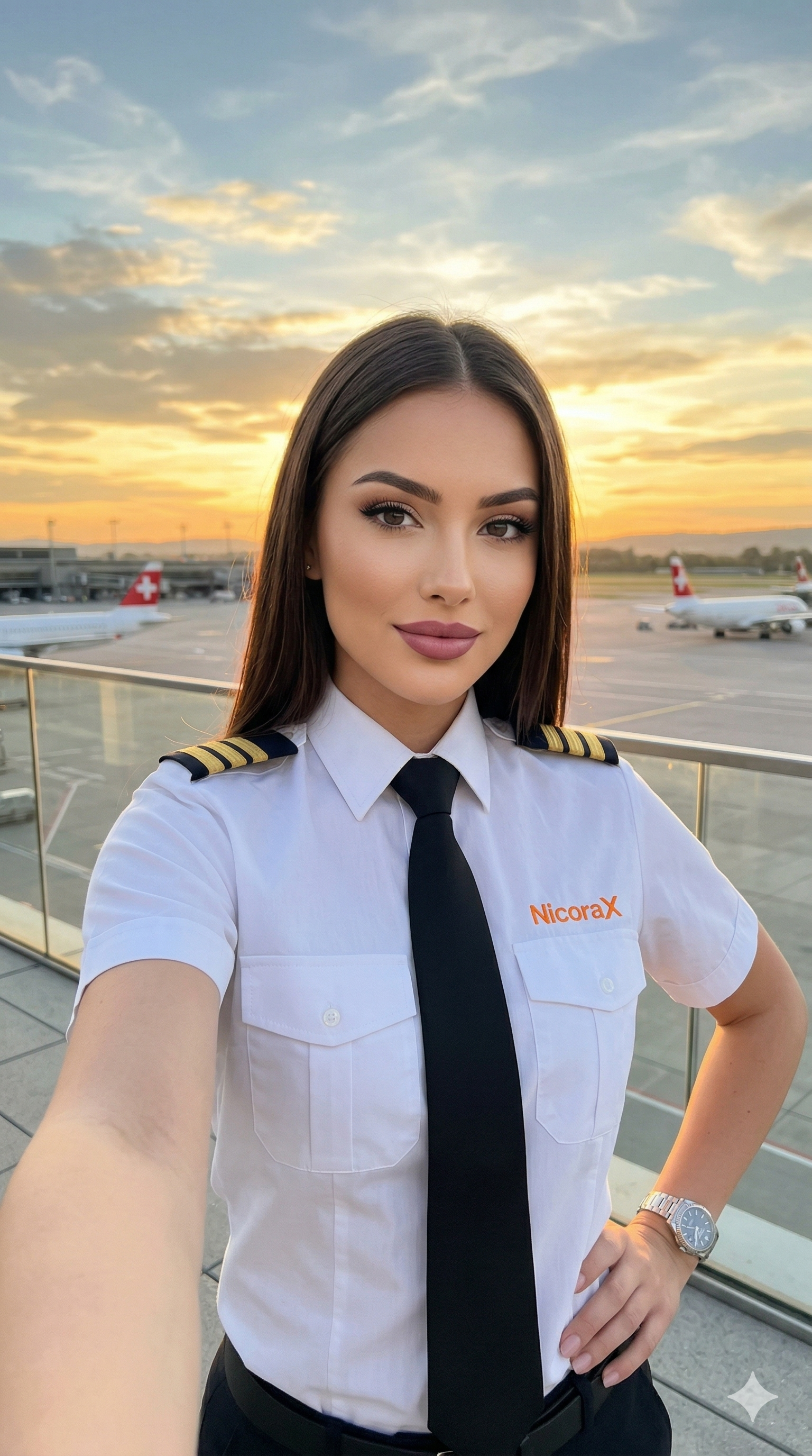 Female Pilot Selfie