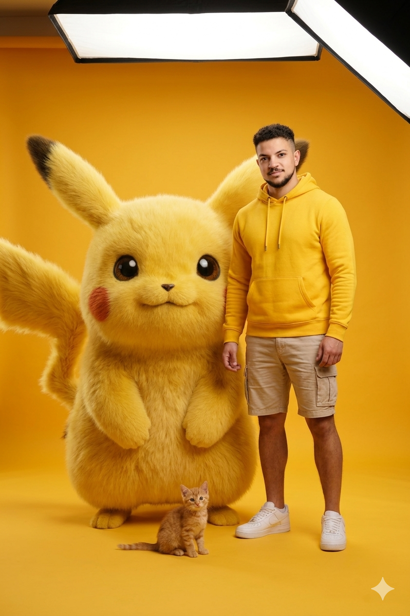 Pikachu studio photography