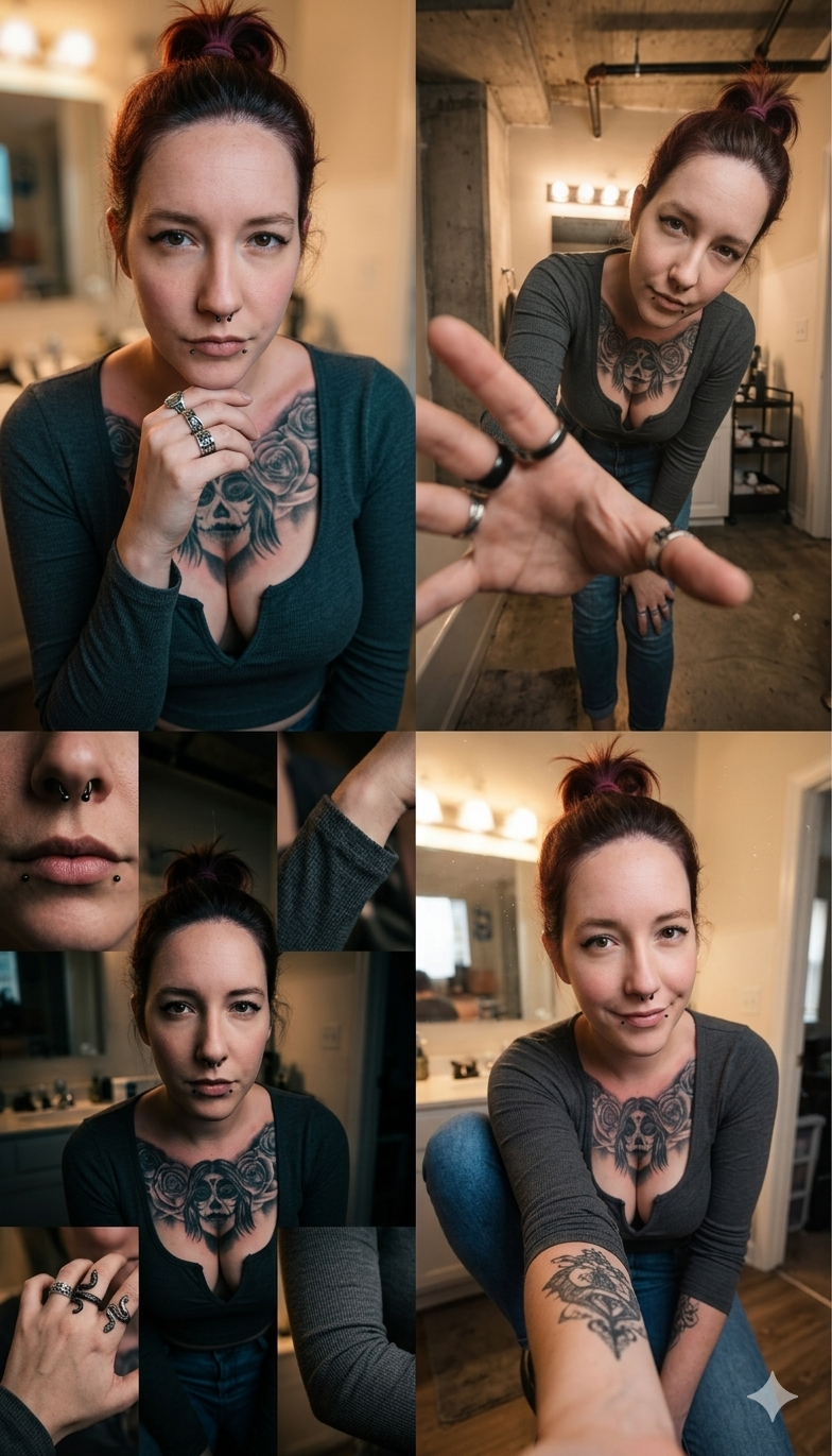 Four panel grid photograph