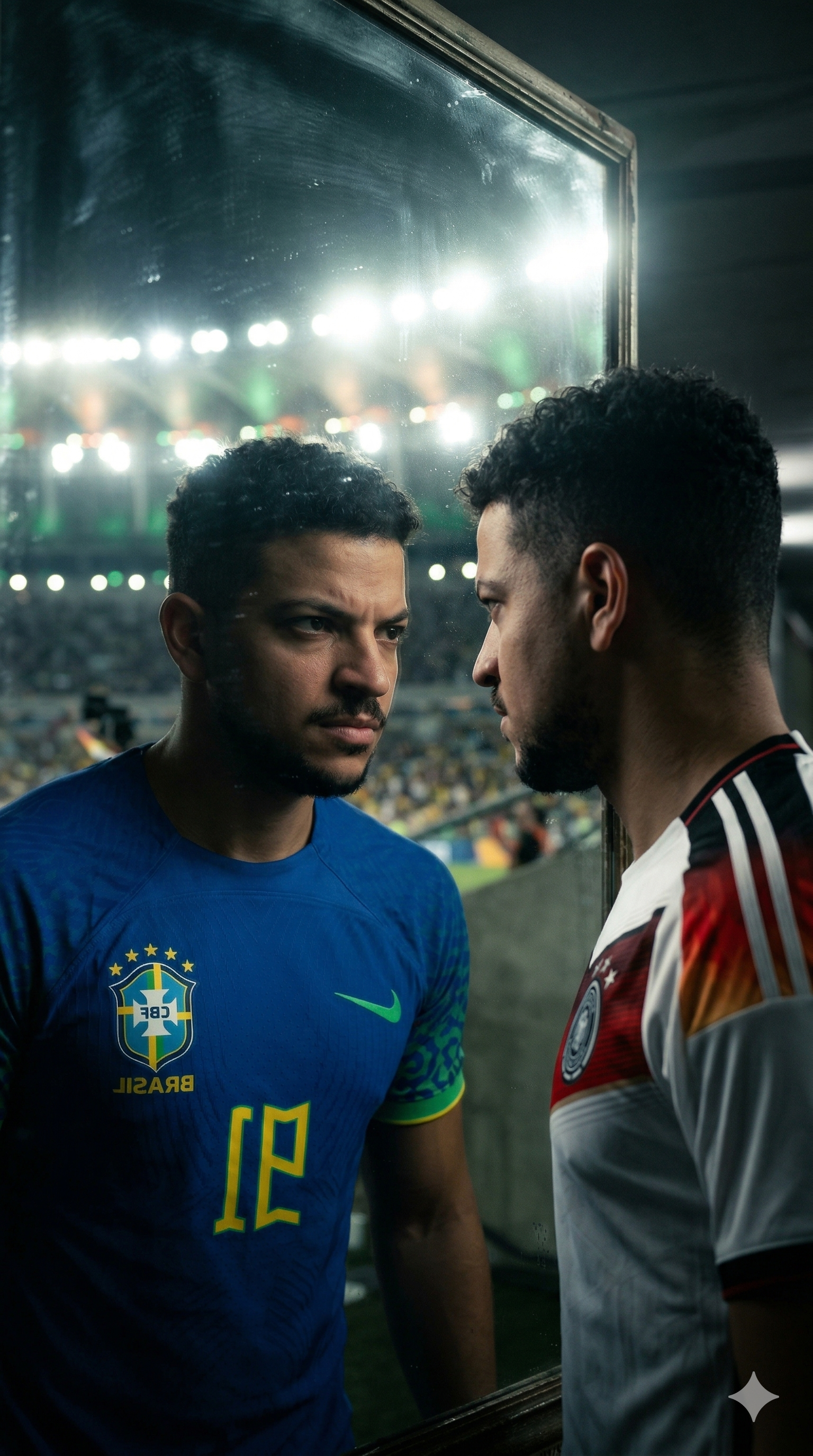 Brazil vs Germany: Mirror Scene