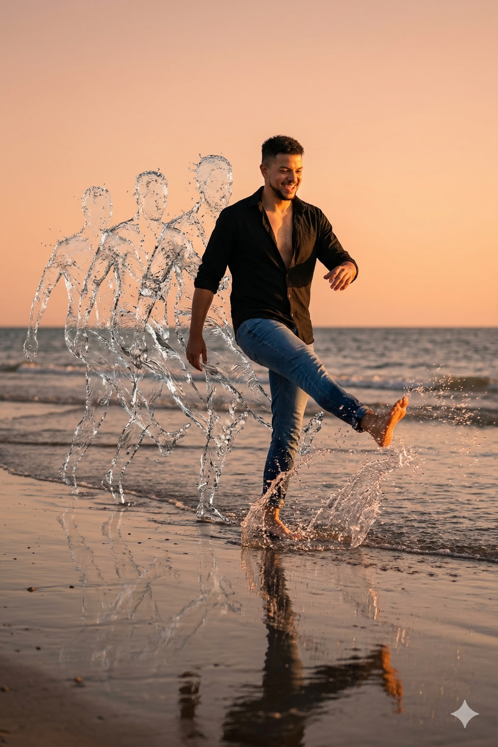 Walking Through Water Time