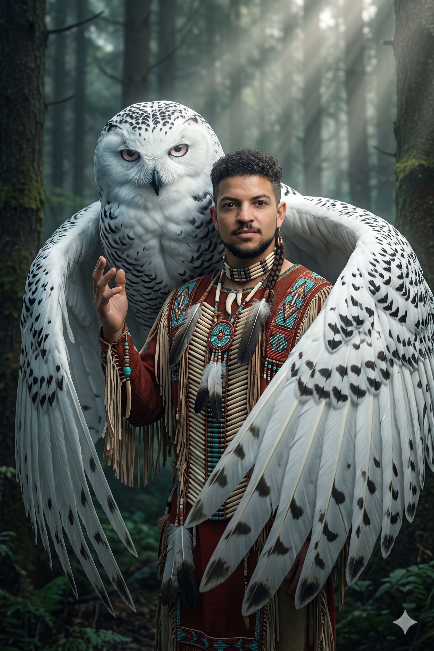 Spiritual guardian standing